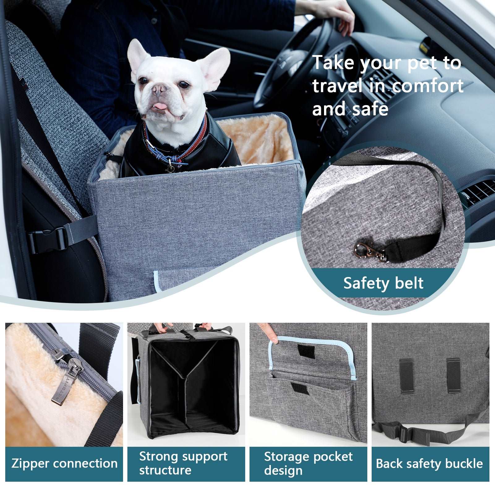 Petsfit-Dog-Car-Seat-Pet-Travel-Car-Booster-Seat-with-Safety-Belt-08