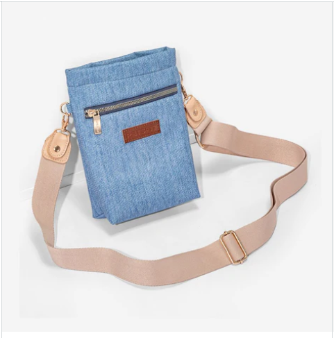 PETSFIT Denim Pet Crossbody Bag