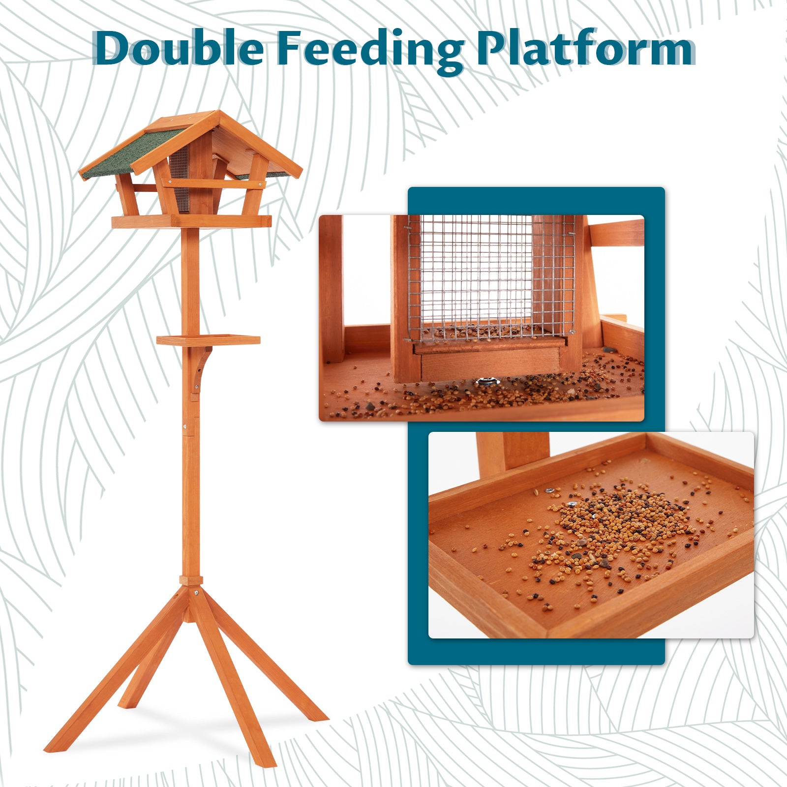 petsfit-outdoor-bird-feeder-stand-wooden-bird-table-tray-feeder-pole-hanger-for-outside-with-real-shingles-and-tripod-base-06