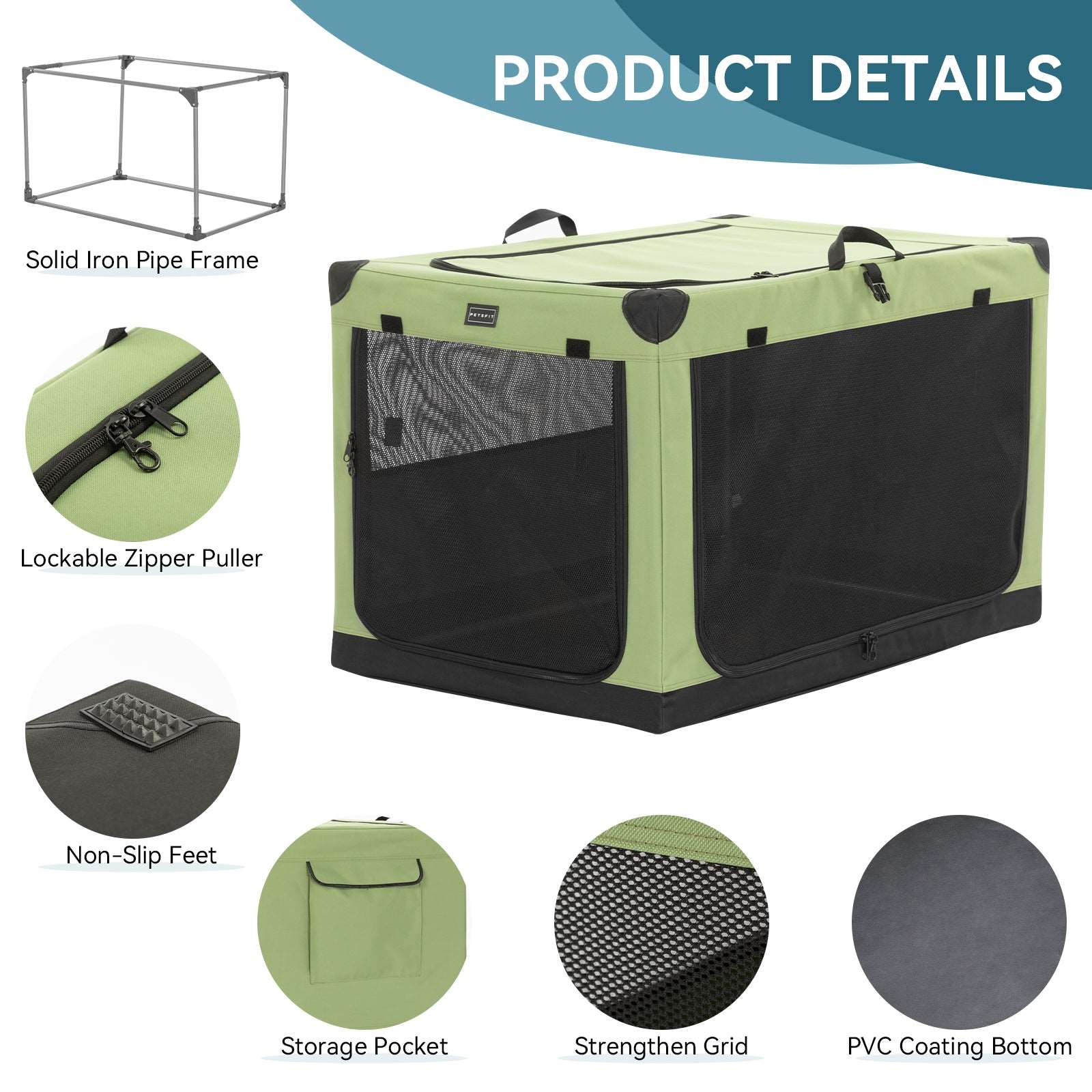 PETSFIT Portable Soft Collapsible Dog Crate - PETSFIT STORE