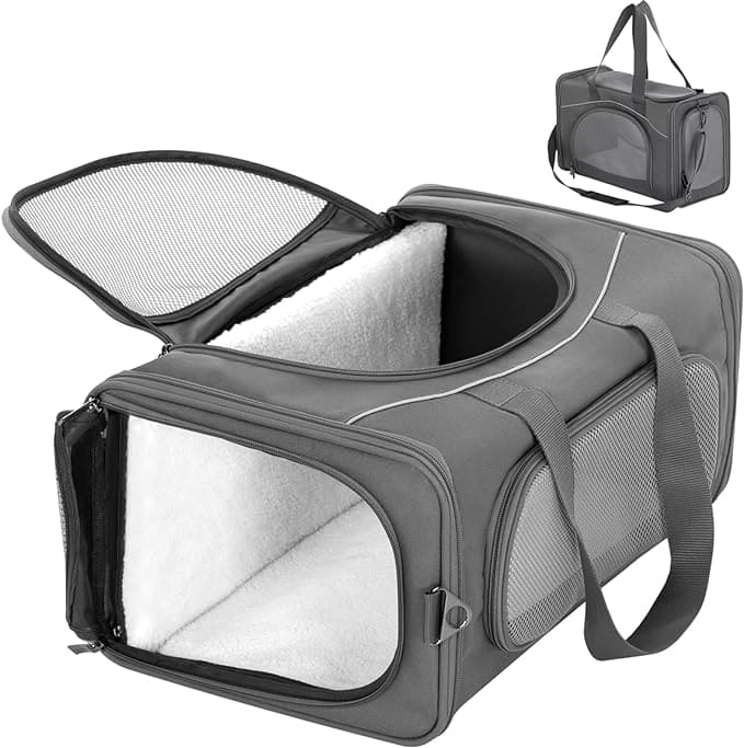 PETSFIT Two-Way Placement Dog Carrier Airline Approved Small Animals Carriers for Kittens - PETSFIT STORE