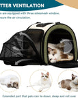  Petsfit Pet Carrier Expandable Soft-Sided Collapsible Cat Carrier -  Pet Supplies