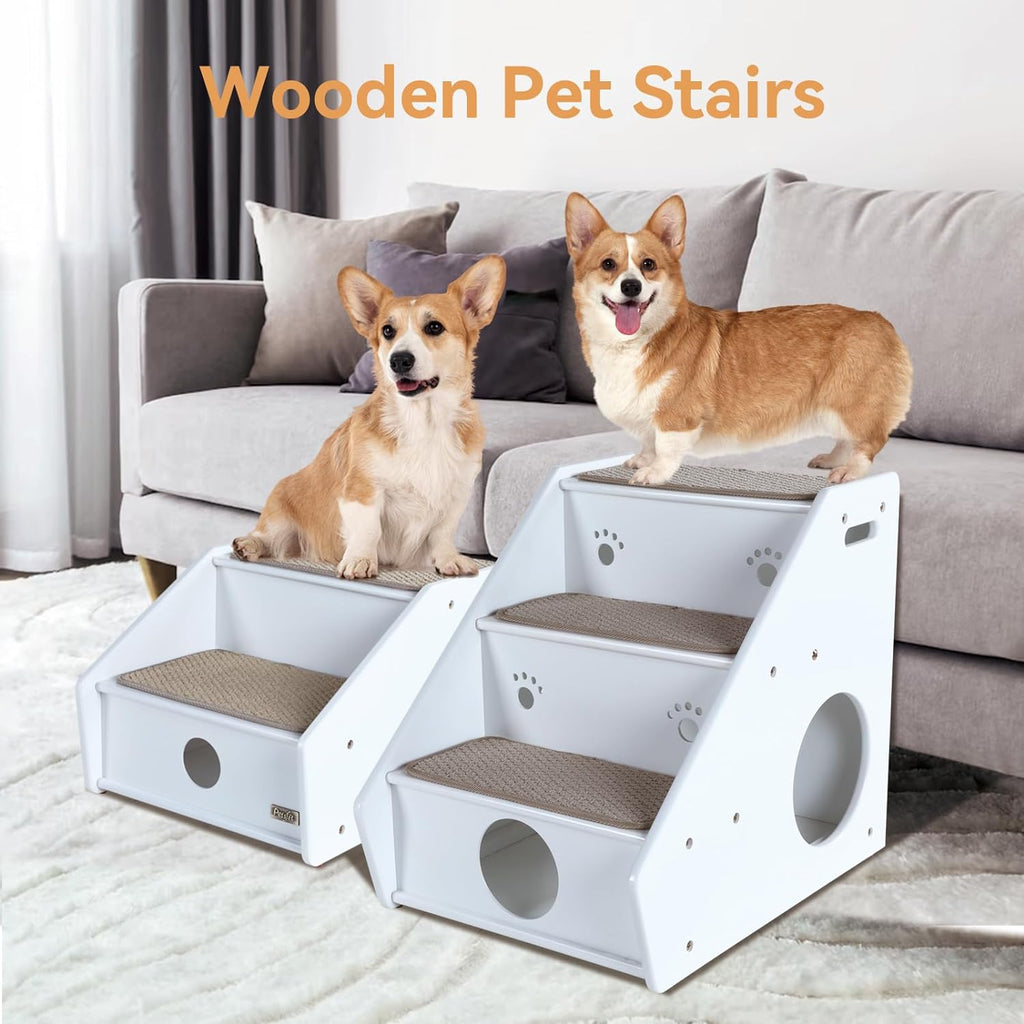 [Available only in the US] Petsfit Wooden cat ramp for Old Cats, Dog Steps for High Bed - PETSFIT STORE