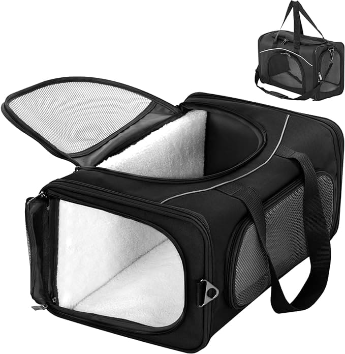 PETSFIT Two-Way Placement Dog Carrier Airline Approved Small Animals Carriers for Kittens - PETSFIT STORE