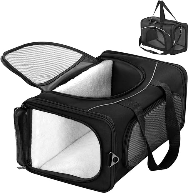 PETSFIT Two-Way Placement Dog Carrier Airline Approved Small Animals Carriers for Kittens - PETSFIT STORE