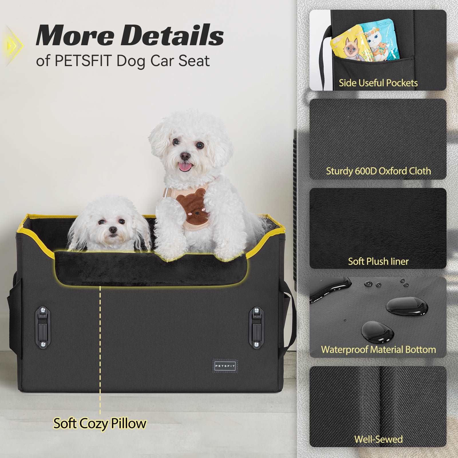 petsfit-dog-booster-car-seat-dog-car-seat-for-medium-dogs-with-2-clip-on-safety-leashes-09
