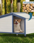 PETSFIT Waterproof PVC Roof Outdoor Dog House