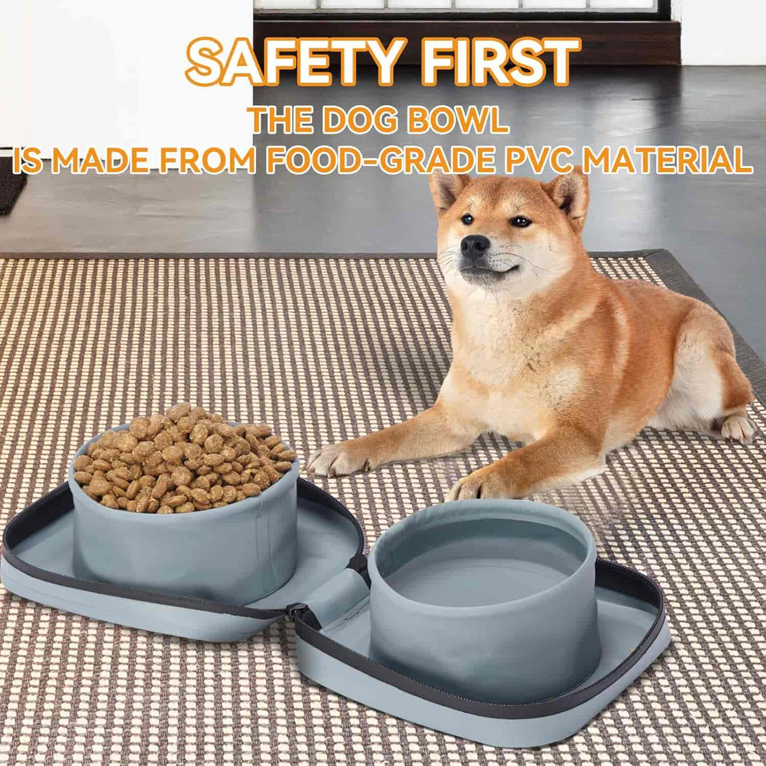 PETSFIT Collapsible Travel Dog Bowls