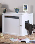 Petsfit Assemble Odorless Night Stand Pet House/Litter Box Furniture with Latch Holding 20" x 24" x 21"