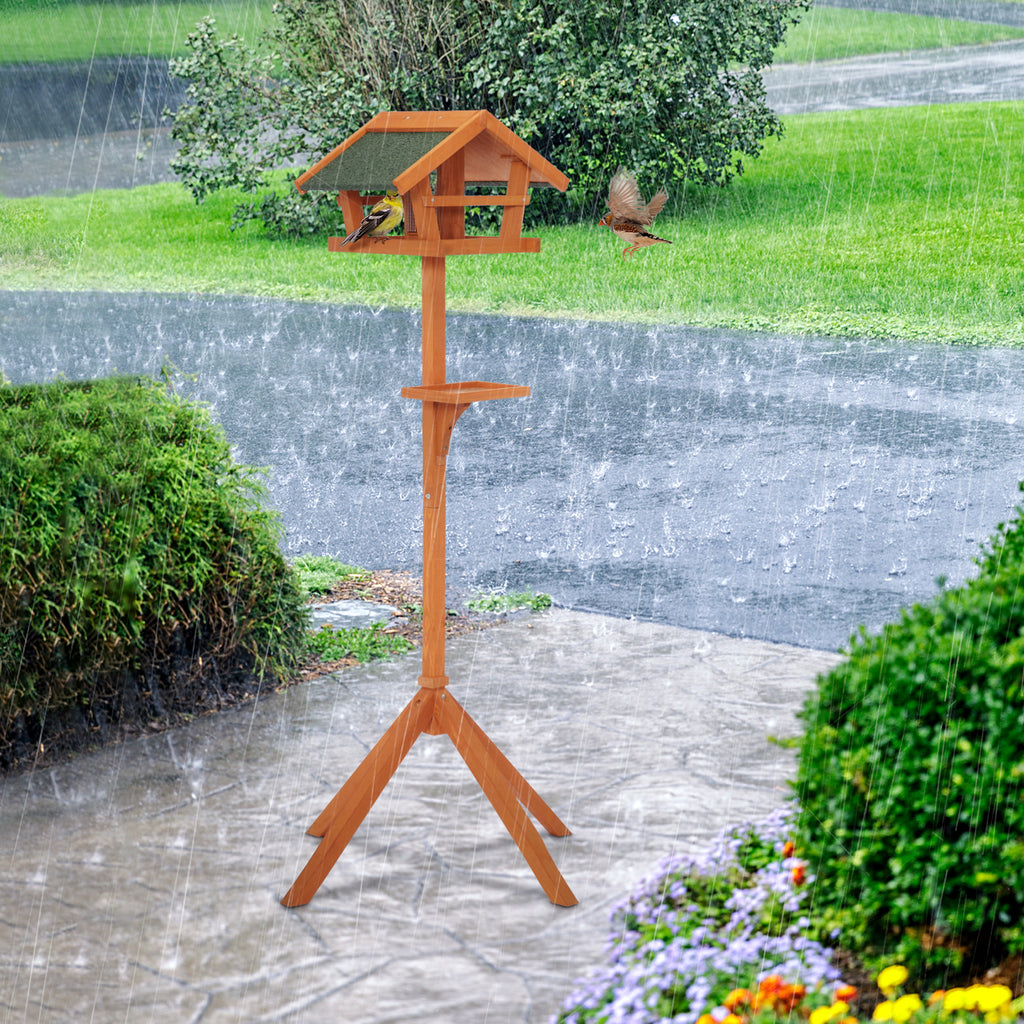 petsfit-outdoor-bird-feeder-stand-wooden-bird-table-tray-feeder-pole-hanger-for-outside-with-real-shingles-and-tripod-base-09