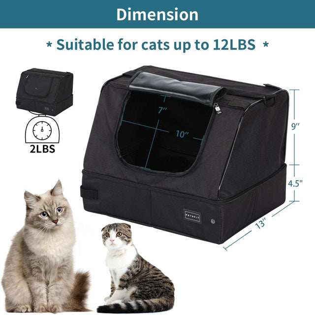 PETSFIT Upgrade Portable Travel Cat Litter Box - PETSFIT STORE