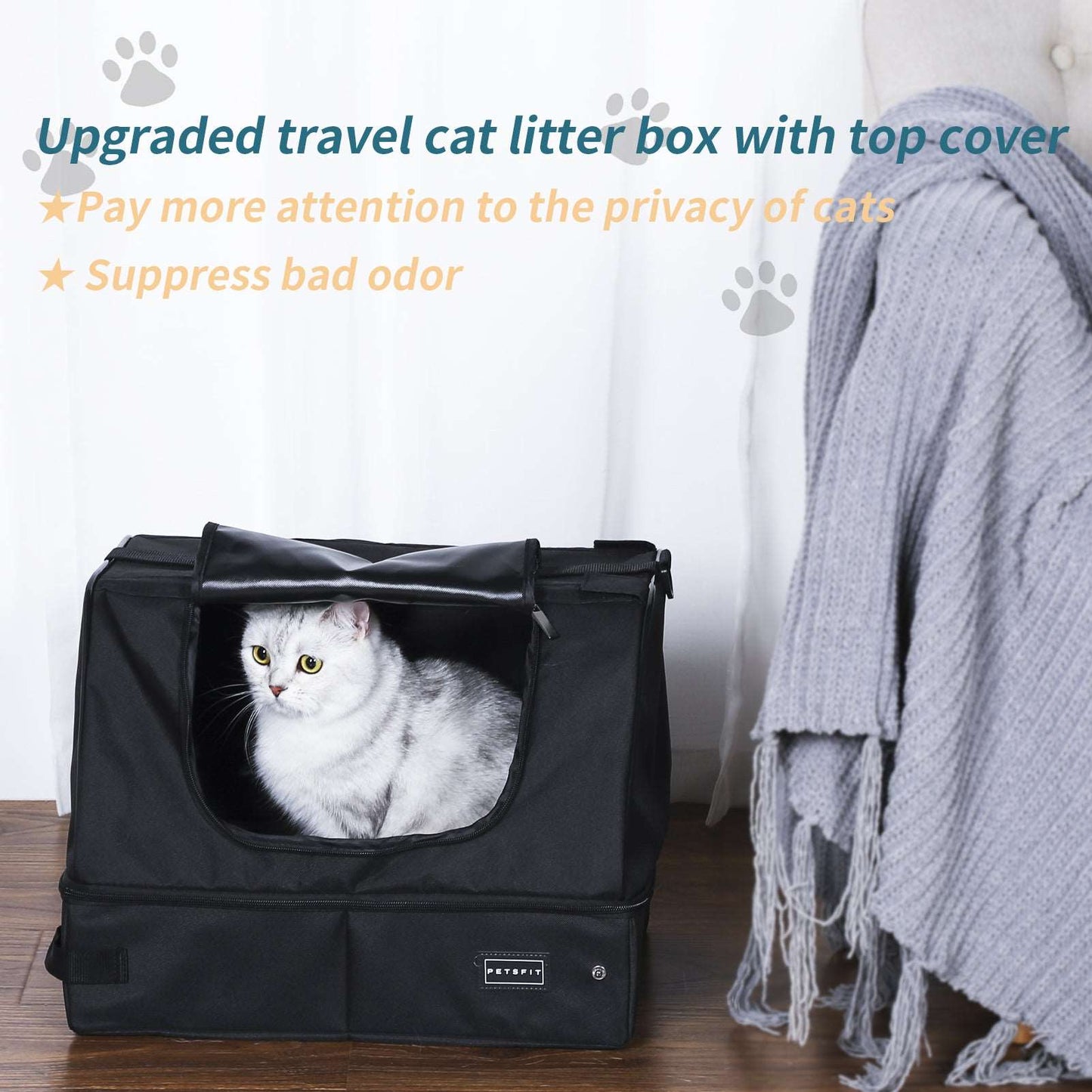 PETSFIT Upgrade Portable Travel Cat Litter Box - PETSFIT STORE