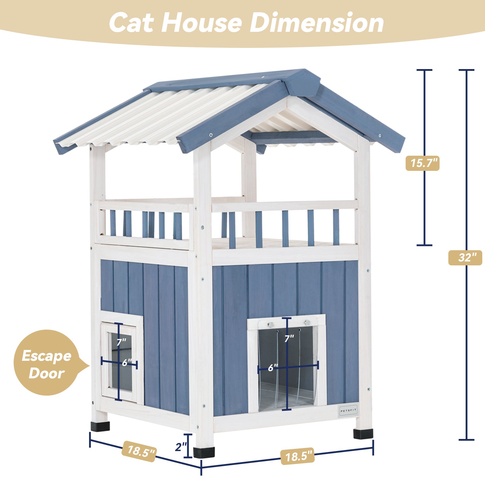 https://petsfit.com/products/petsfit-outside-wooden-cat-house-pvc-roof-door-with-curtain-escape-door-02