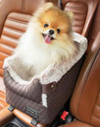 Console-Dog-Car-Seat-Brown