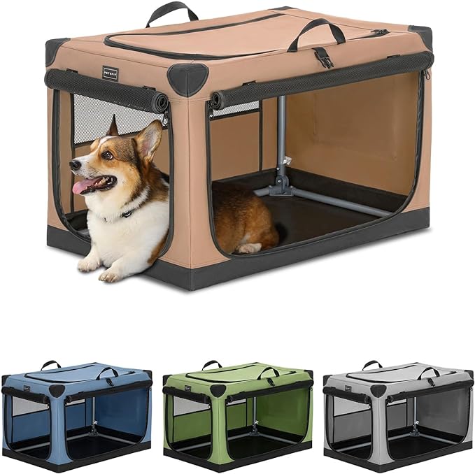 PETSFIT Portable Soft Collapsible Dog Crate-动物/宠物用品