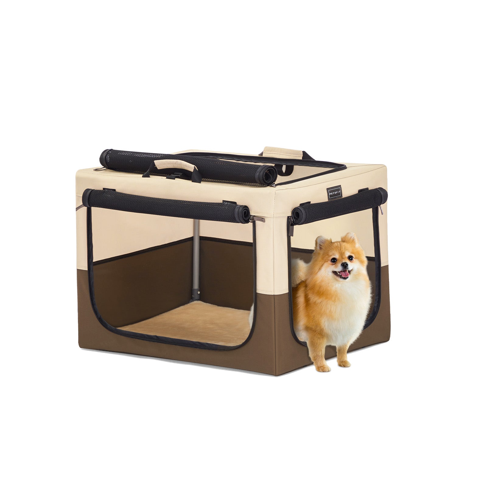 2PET® Foldable Dog Crate  Soft Collapsible Pet Kennel – 2Pet Supplies