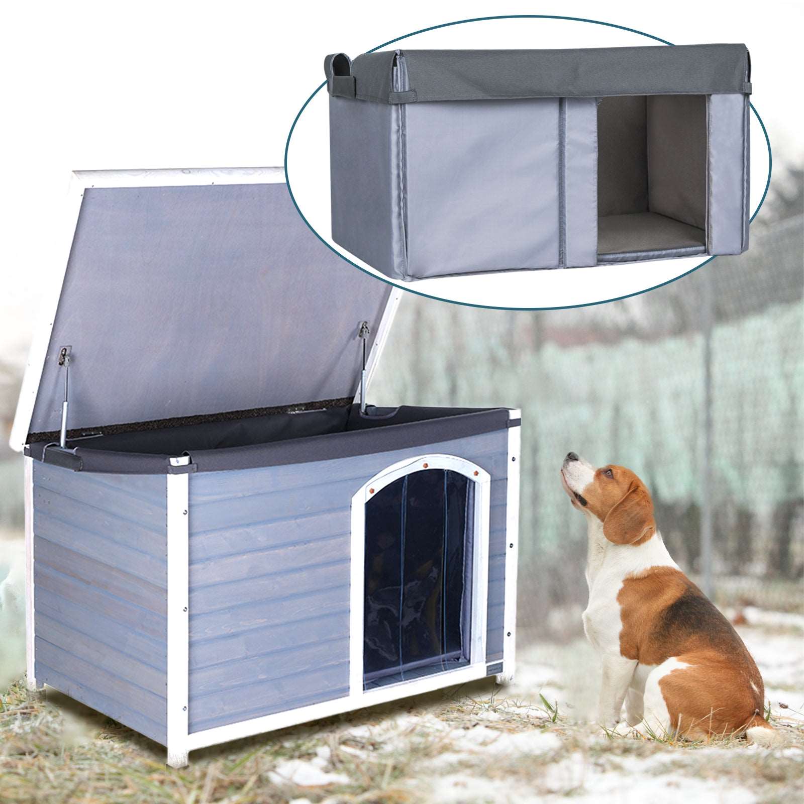 PETSFIT Insulation Kit Cabin Kennel Kit for Dog Houses