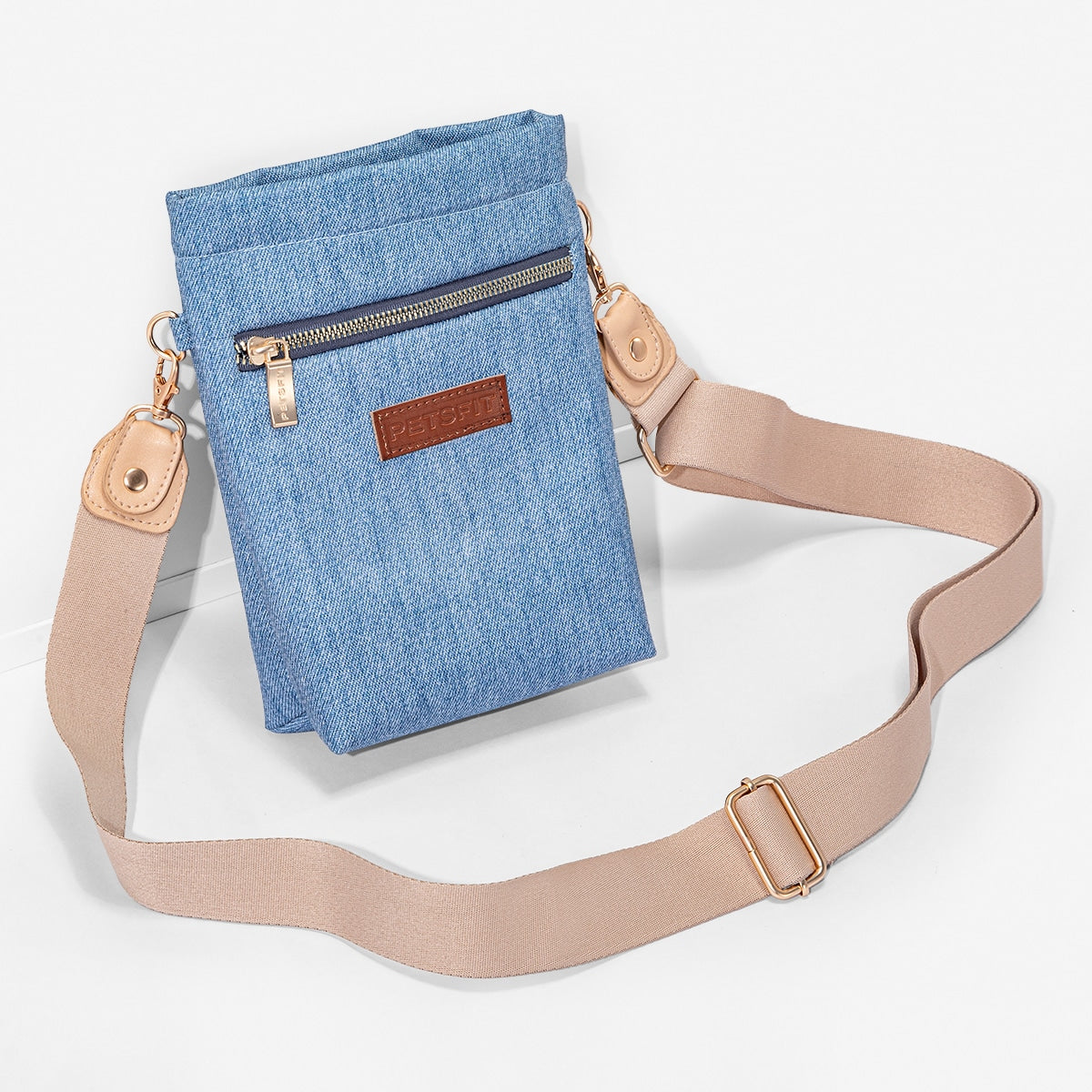 PETSFIT Denim Pet Crossbody Bag