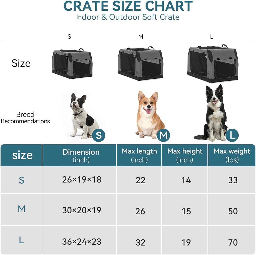 Dog-Crate-Indoor-Adjustable-Fabric-Cover-by-SpiralIron-Pipe-SIZE-CHART