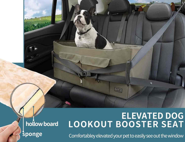 PETSFIT Dog Booster Seat For Large Dogs or 2 Small Dogs or Medium Dog up to 45 lb - Pet Supplies