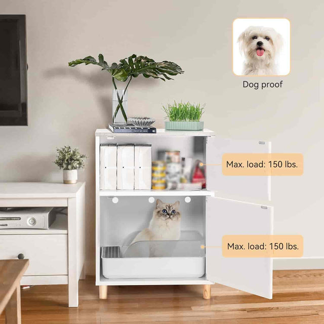 Narrow White Litter Box Enclosure Litter Box Enclosure Stylish