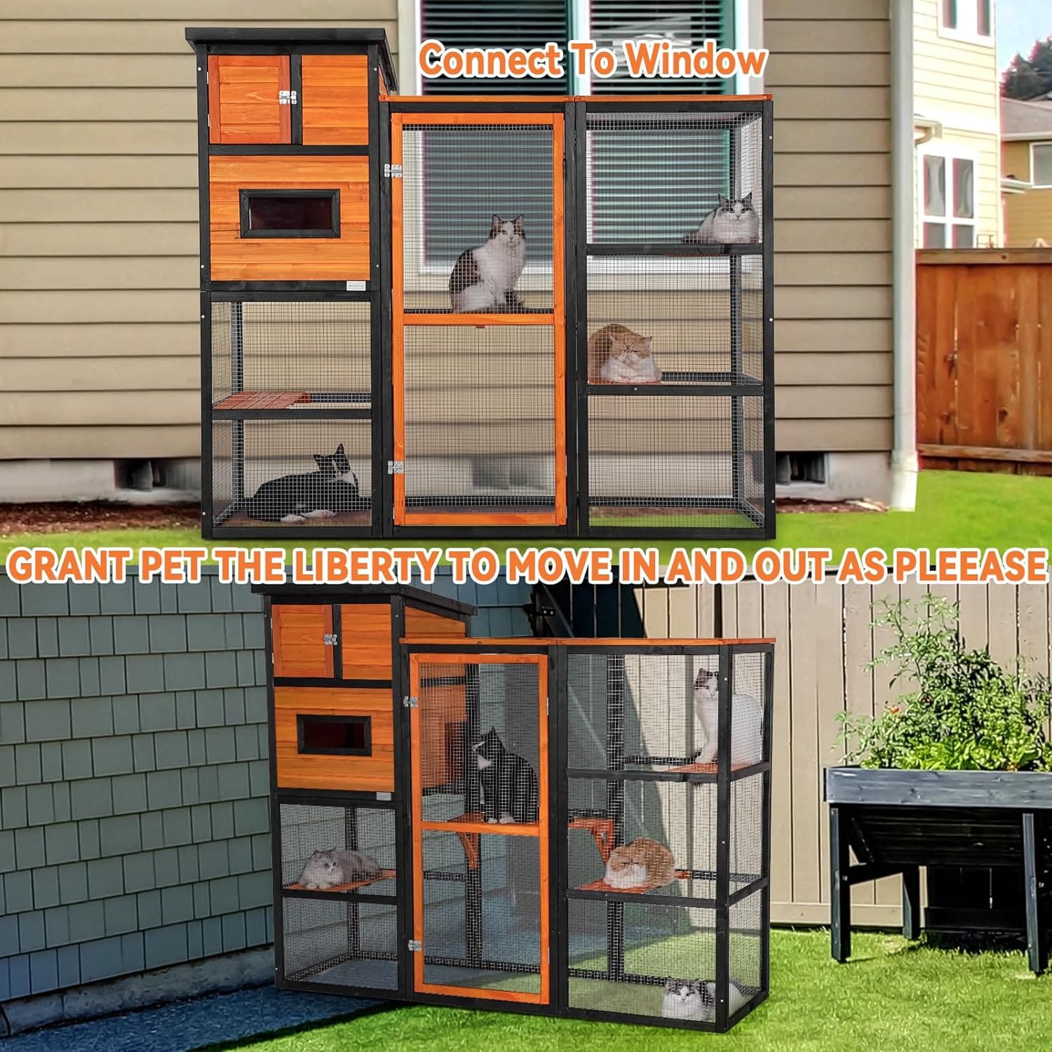 Outdoor Catio&Cat Enclosure For Sale PETSFIT