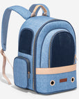 PETSFIT Denim Backpack for Stylish Pets