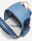 PETSFIT Denim Backpack for Stylish Pets