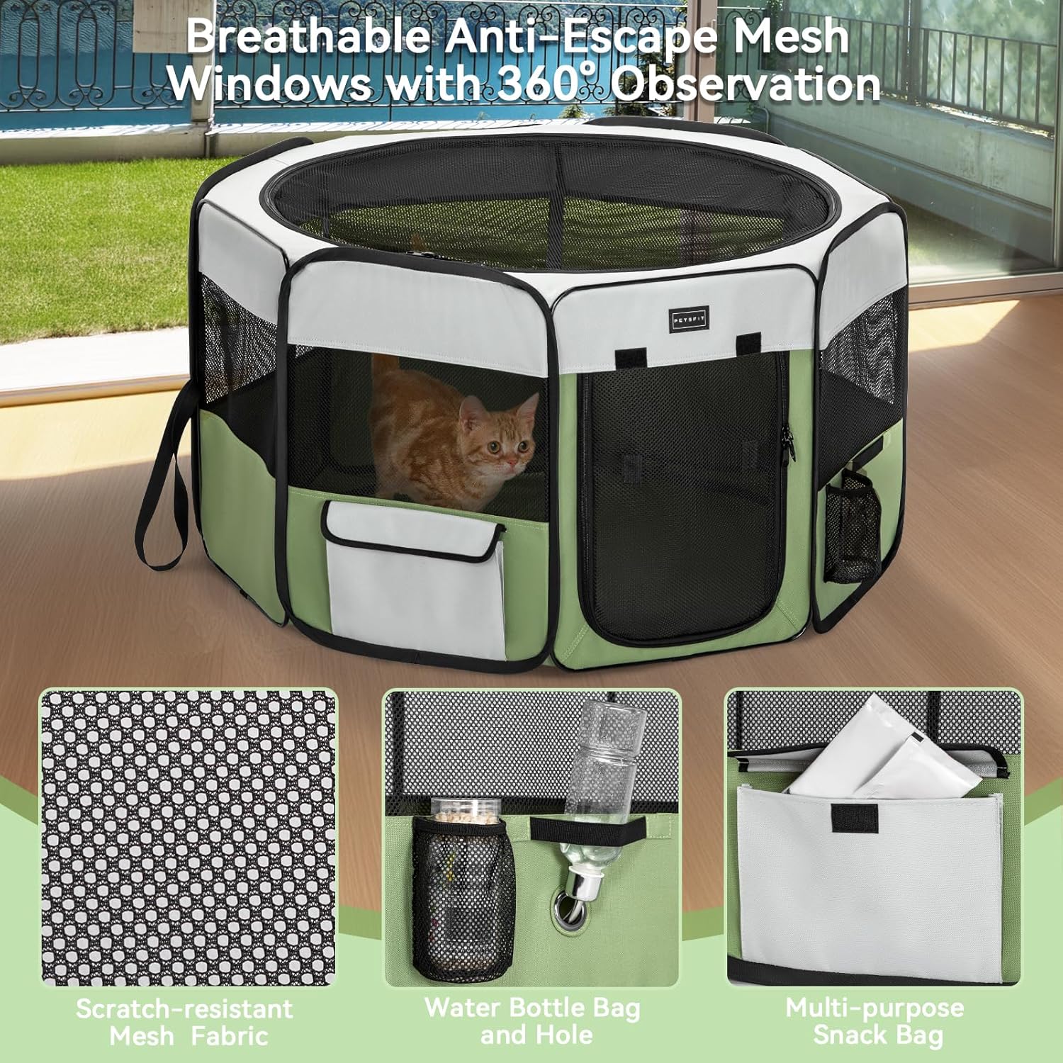 PETSFIT-Pop-Up-Foldable-Large-Dog-Playpen