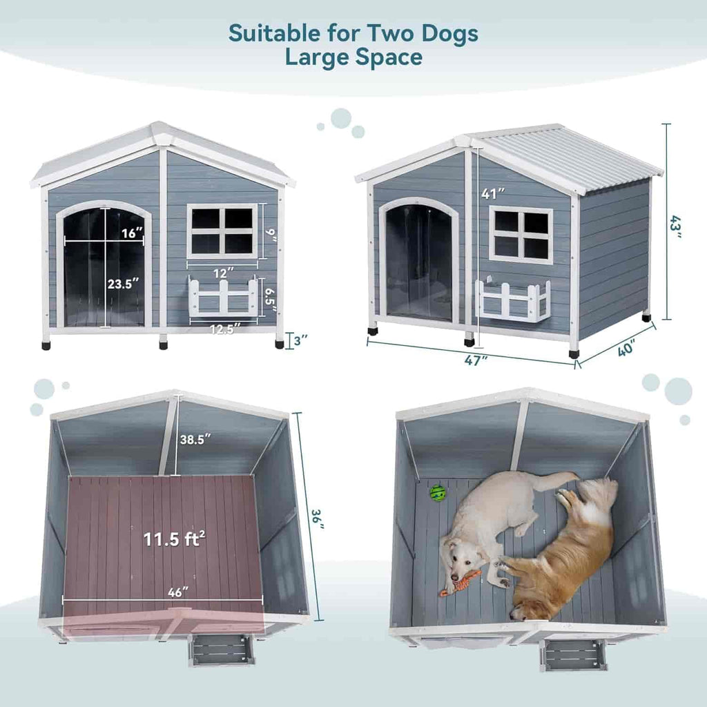PETSFIT-Extra-Large-Dog-House-for-2-Medium-Dogs