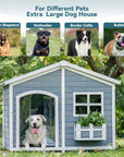 PETSFIT-Extra-Large-Dog-House-for-2-Medium-Dogs