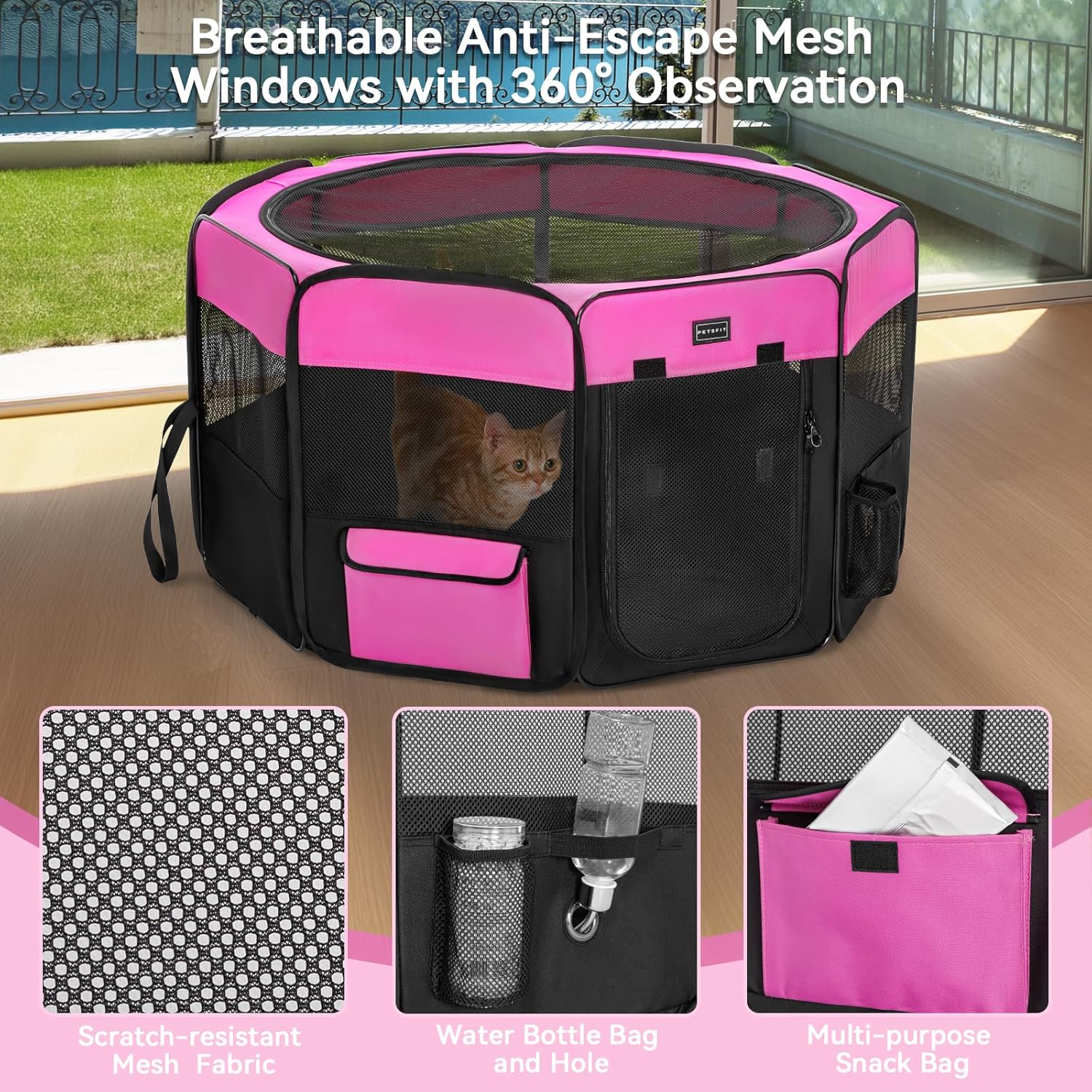 PETSFIT-Indoor-Outdoor-Travel -Pet Playpen