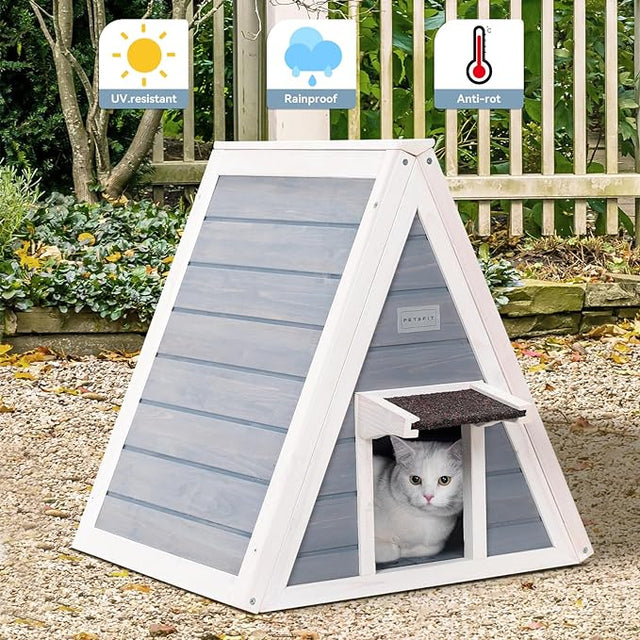 PETSFIT Cat House for Outdoor Indoor Weatherproof-Pet Supplies