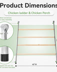 PETSFIT Chicken Roosting Perch Perfect for Backyard Poultry Chicken Perch for Coop Chicken Toys - PETSFIT STORE