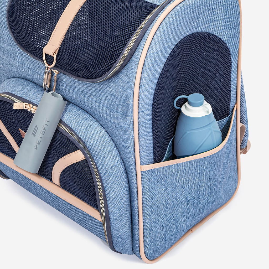 PETSFIT Denim Backpack for Pets