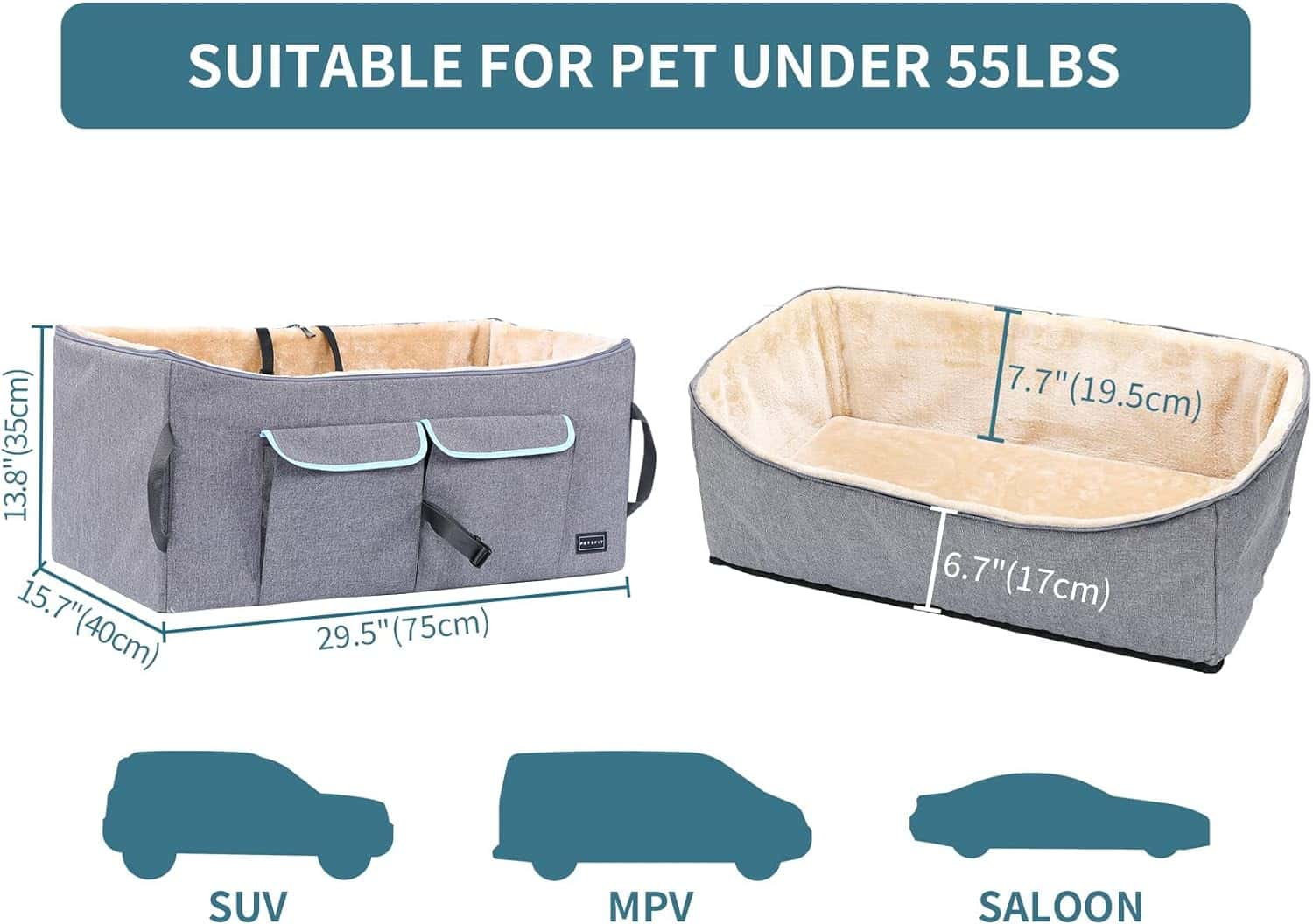 PETSFIT Large Dog Car Seat