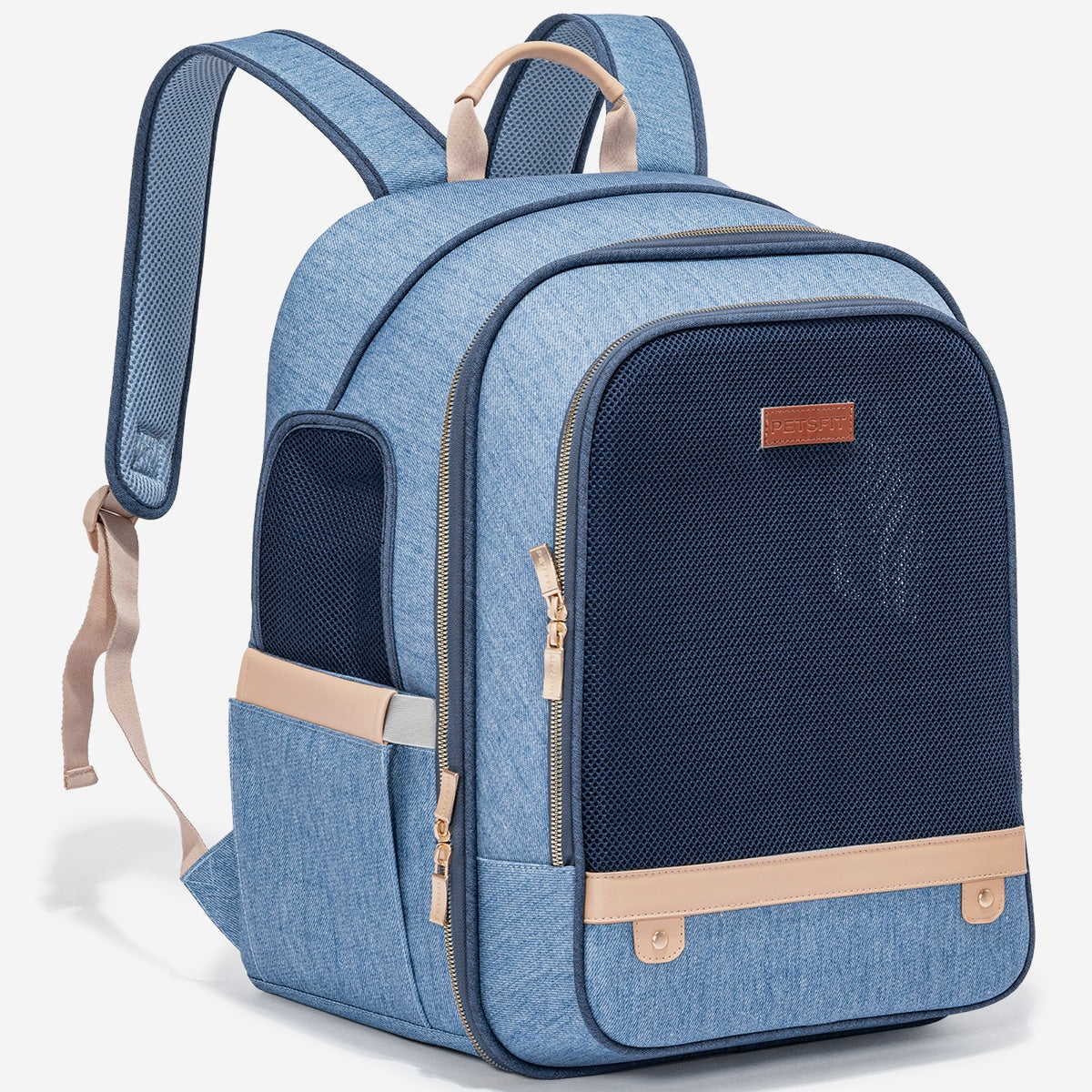 PETSFIT Pet Denim Blue Backpack