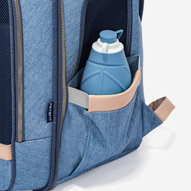 PETSFIT Pet Denim Blue Backpack