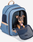 PETSFIT Pet Denim Blue Backpack