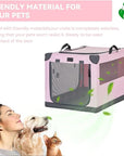 PETSFIT Portable Soft Collapsible Dog Crate Pink - PETSFIT STORE