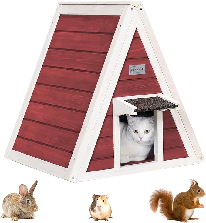 PETSFIT Cat House for Outdoor Indoor Weatherproof