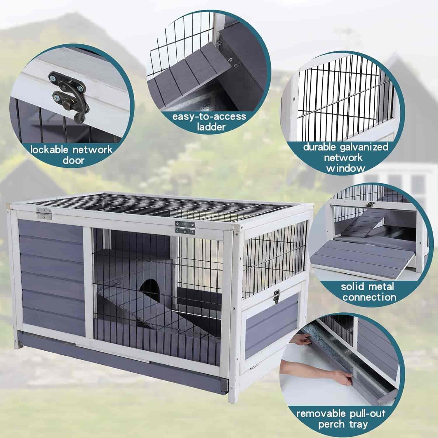 PETSFIT Huge Rabbit Cage 