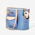 PETSFIT Stylish Denim Pet Tote bag– Lightweight and Versatile Carrier for Small Pets