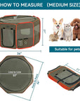 PETSFIT Pet Pop Up Playpen Portable Small Dog Pen For Small Medium Dogs Puppy - PETSFIT STORE