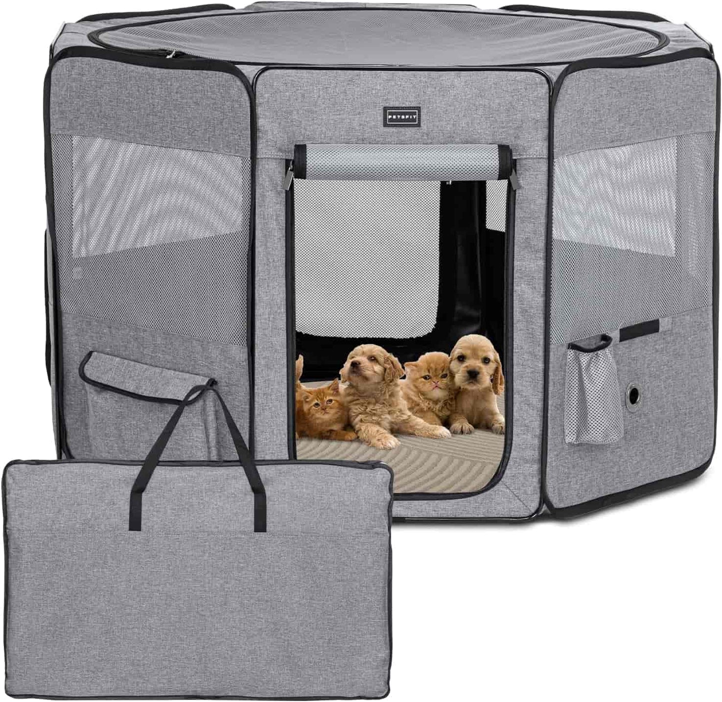 PETSFIT Pet Pop Up Playpen Portable Small Dog Pen For Small Medium Dogs Puppy - PETSFIT STORE