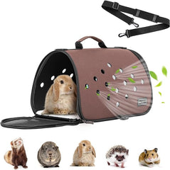 Petsfit-rabbit-carrier-with a comfortable interior-for-travel-small-animal