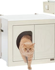 Petsfit Collapsible Litter Box Enclosure Unfold to Use No Assembly Needed Cat Litter Box Furniture as Cat House-动物/宠物用品