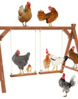 PETSFIT 2 Chicken Swings And Toys Chicken Perch for 6-8 Chickens - PETSFIT STORE