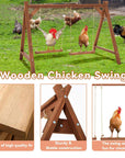 PETSFIT 2 Chicken Swings And Toys Chicken Perch for 6-8 Chickens - PETSFIT STORE