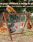 PETSFIT 2 Chicken Swings And Toys Chicken Perch for 6-8 Chickens - PETSFIT STORE